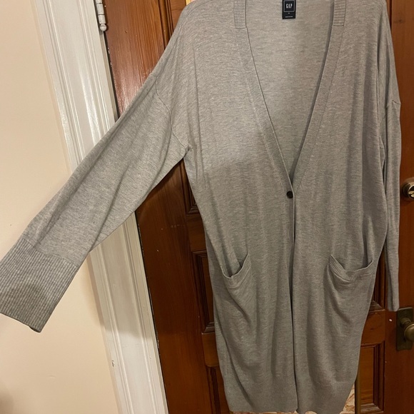 Gap Long Gray Sweater XL - Picture 4 of 6